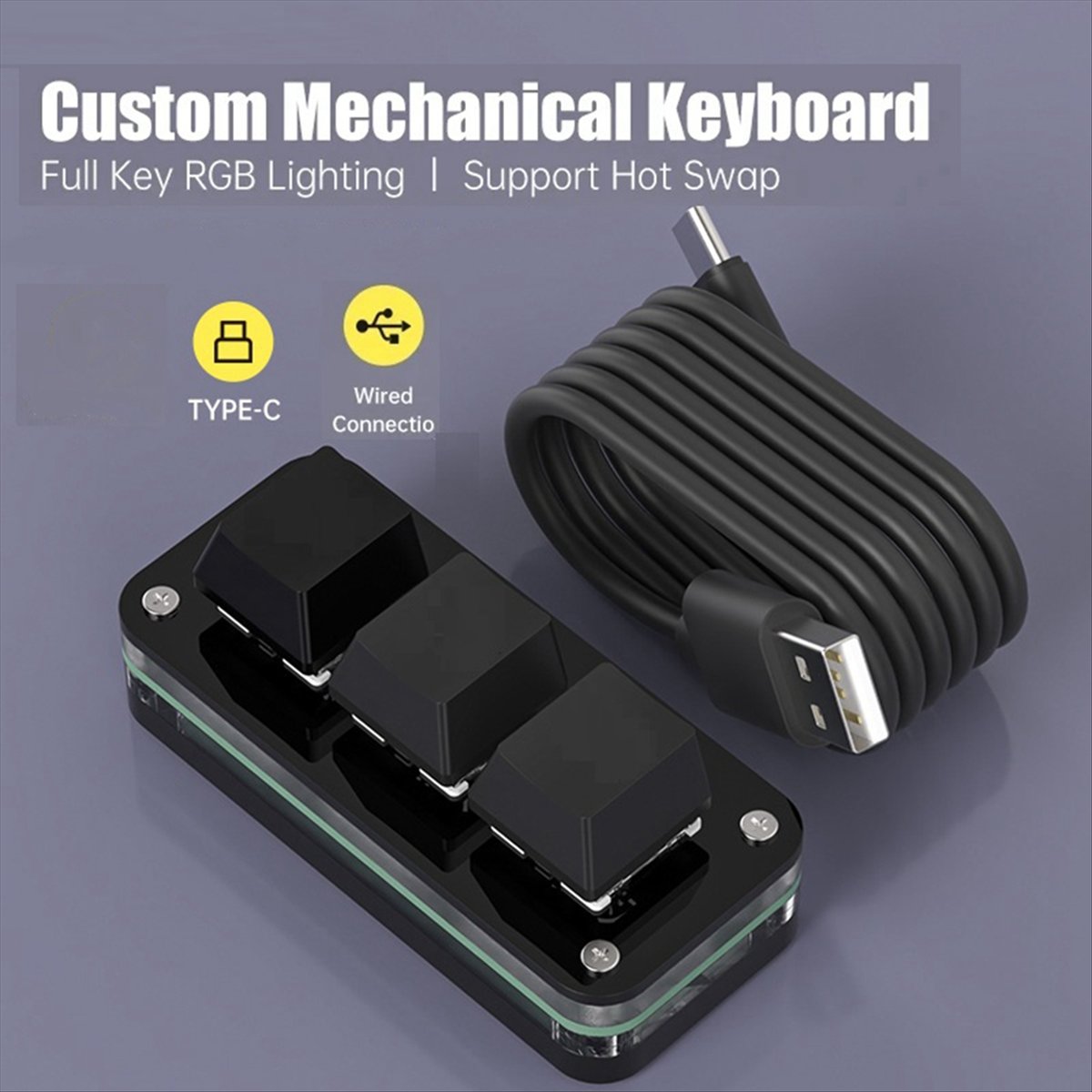 Gaming Keyboard Mini - doyou Mini Teclado Programable de 3