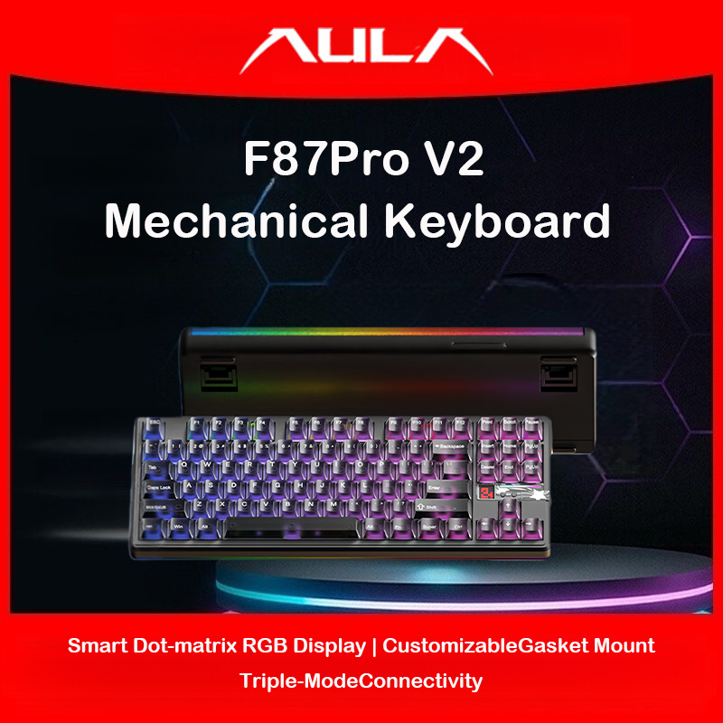 Teclado mecánico AULA F87 Pro  - Gaming Keyboard Hot Swappable reseña y precio