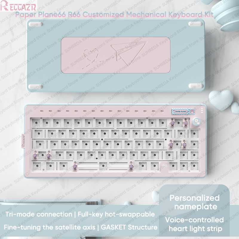RECCAZR-Kit de teclado mecánic - Gaming Keyboard Hot Swappable reseña y precio