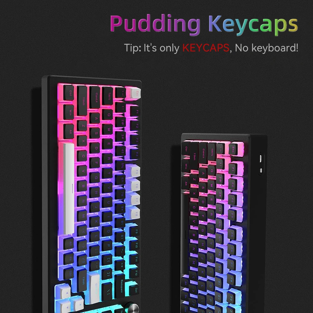 Nuevas teclas Pudding PBT, 129 - Keyboard Gaming Blue Switch reseña y precio