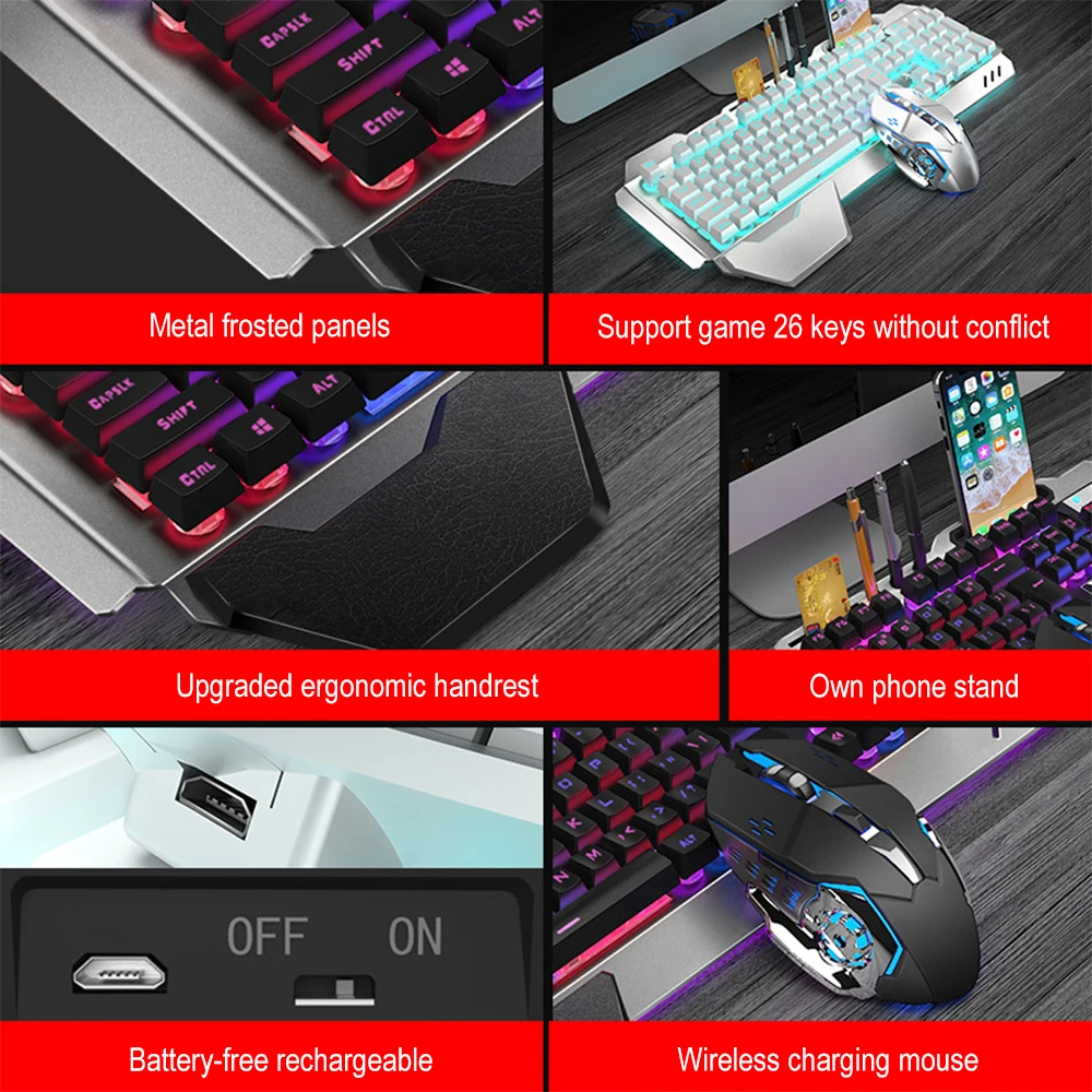 Teclado y ratón inalámbricos K - Gaming Keyboard Mini reseña y precio