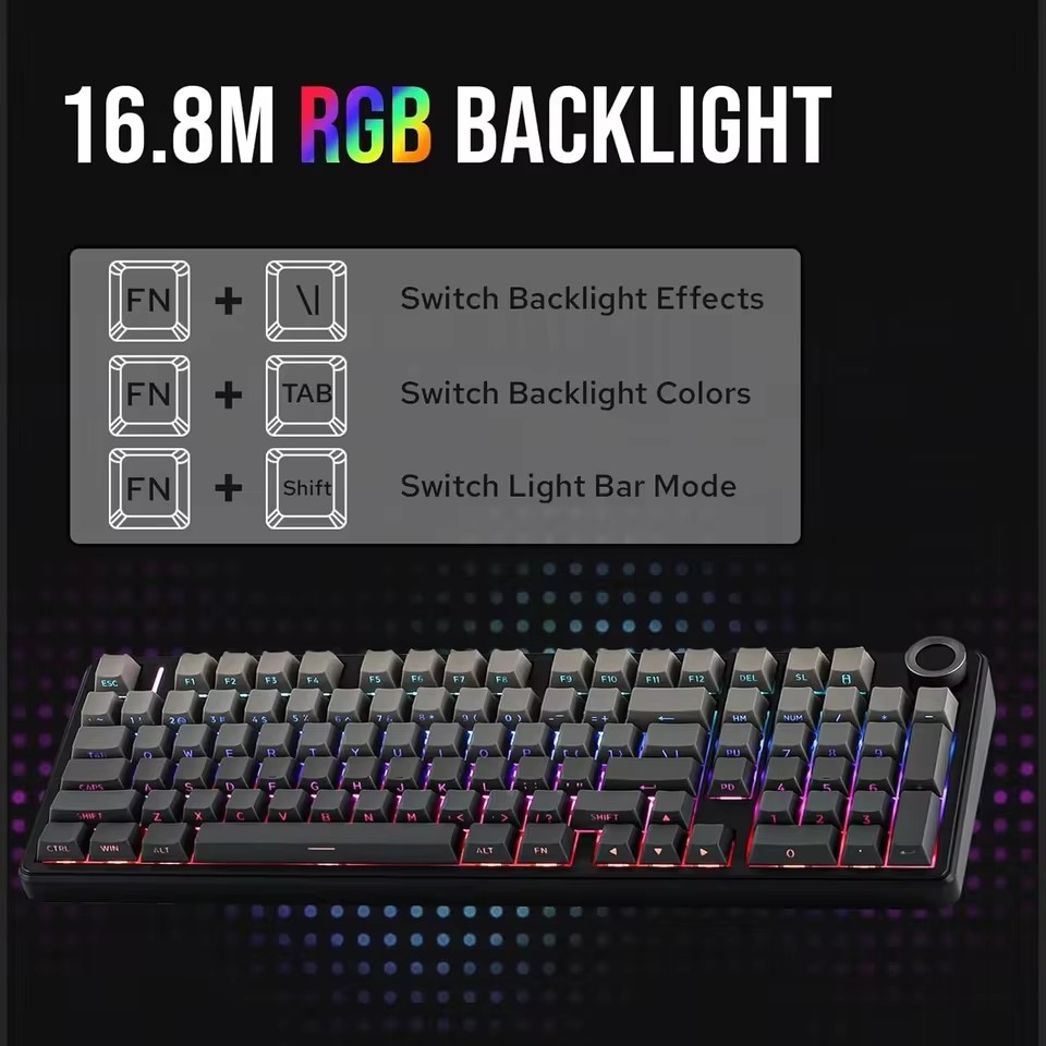 Teclado Mecánico para Juegos A - Gaming Keyboard Hot Swappable reseña y precio