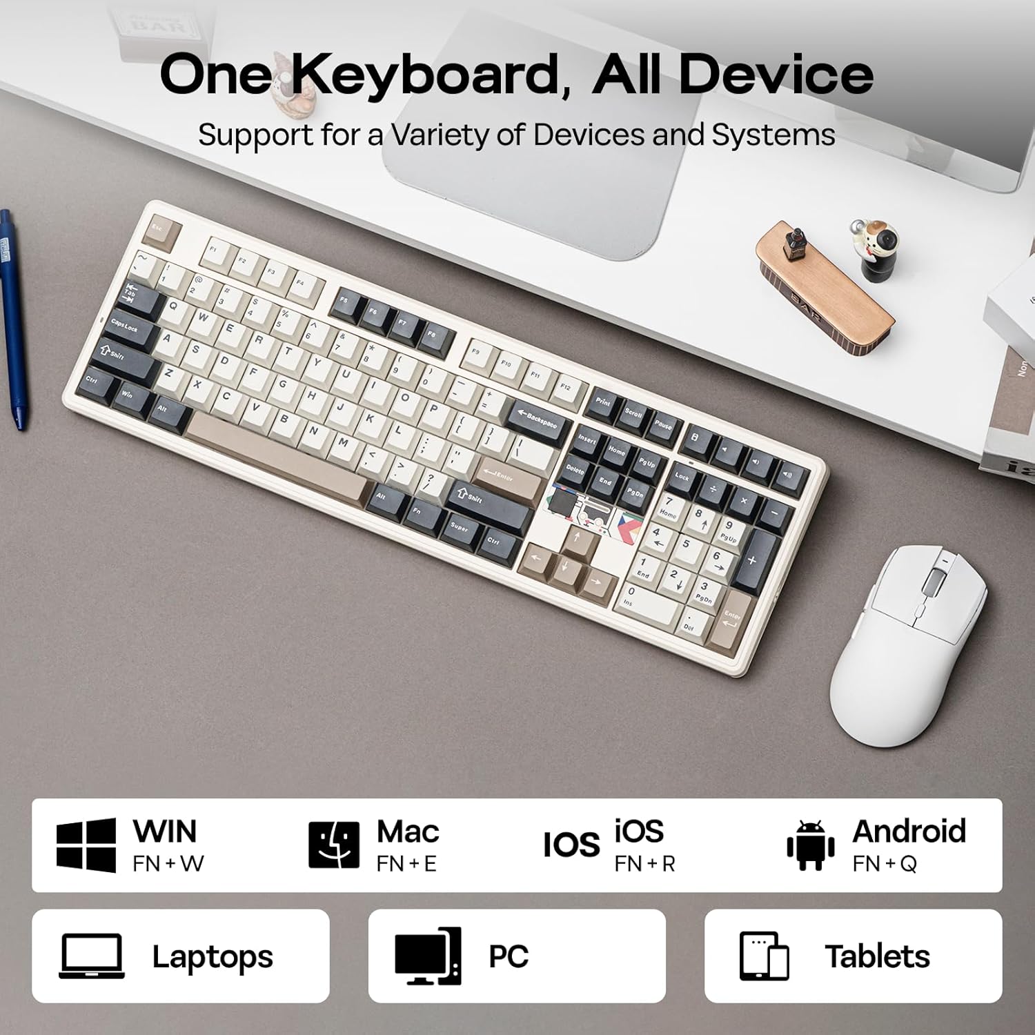 Teclado inalámbrico para juego - Gaming Keyboard Hot Swappable reseña y precio