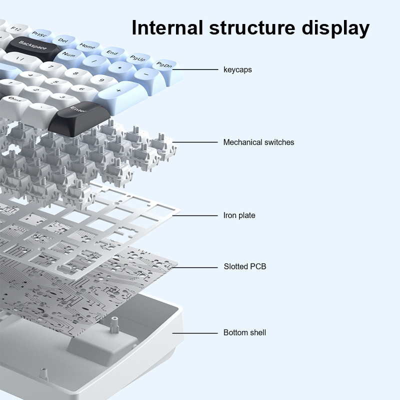 Teclado Mecánico Inalámbrico A - Gaming Keyboard Hot Swappable reseña y precio