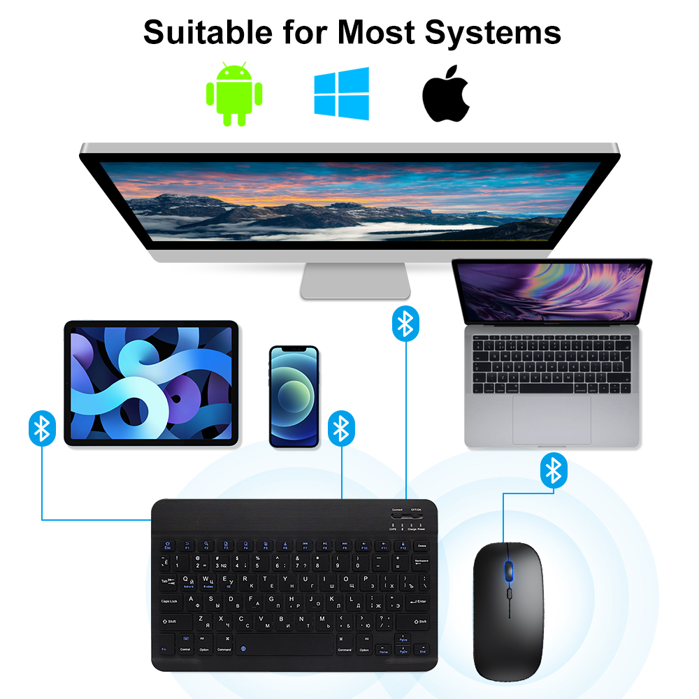 Teclado y ratón Bluetooth para - Gaming Keyboard Mini reseña y precio