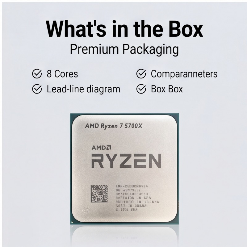 CPU AMD Ryzen 7 5700X de 65 W  - Amd Cpu Ryzen 7 reseña y precio