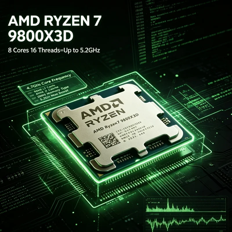 Procesador AMD Ryzen 7 9800X3D - Amd Cpu Ryzen 7 reseña y precio