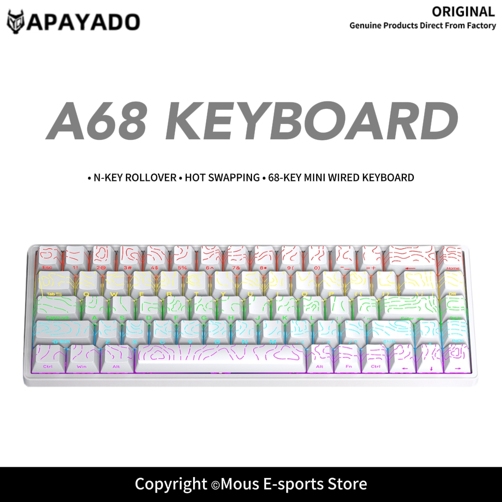 Teclado Mecánico con Cable APA - Keyboard Gaming Blue Switch reseña y precio