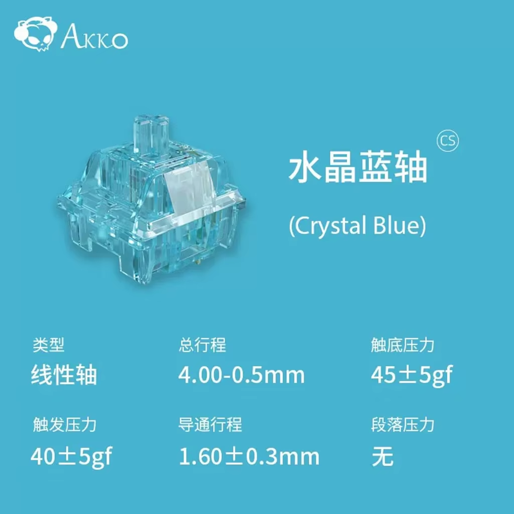 Akko Crystal V3 interruptor vi - Keyboard Gaming Blue Switch reseña y precio